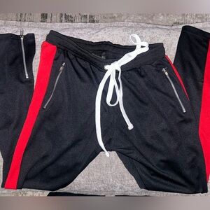 Stylish Black and  Red Womens Joggers.  NWOT